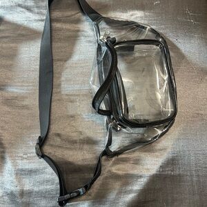 Clear Black Fanny Pack